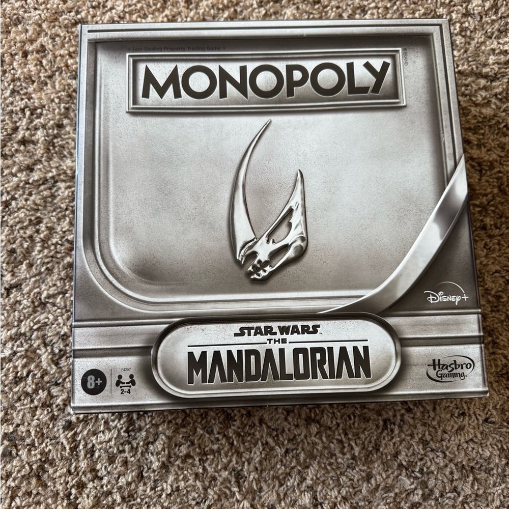 Hasbro Monopoly Star Wars The Mandalorian - Silver Metallic